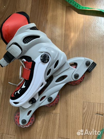 Коньки роликовые раздвижные 18-22 см