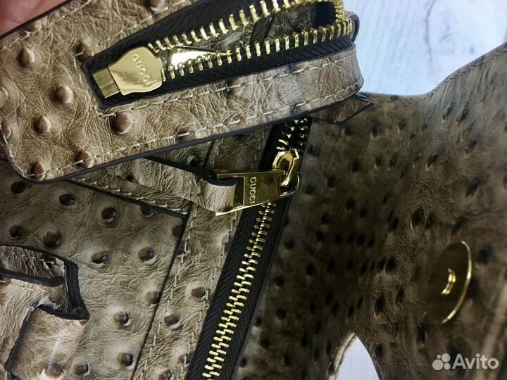 Сумка Gucci оригинал из страусиной кожи