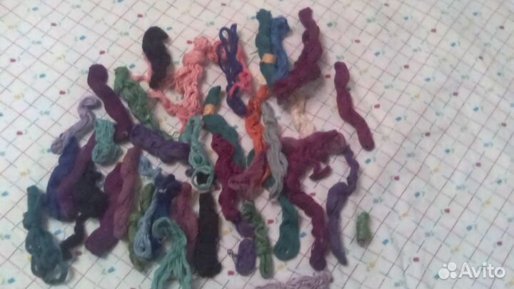 Канва и нитки мулине СССР