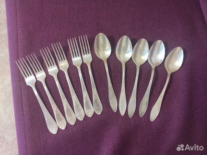 Мельхиоровые ложки и вилки