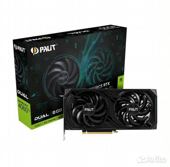 Видеокарта Palit RTX 4060 Ti Dual (ростест)