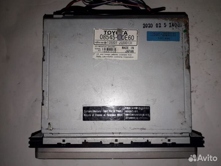 Магнитола Toyota ND3T-W52V 08545-00E60