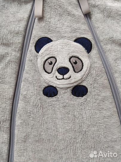 Комбинезон утепленный + шапочка+слипы