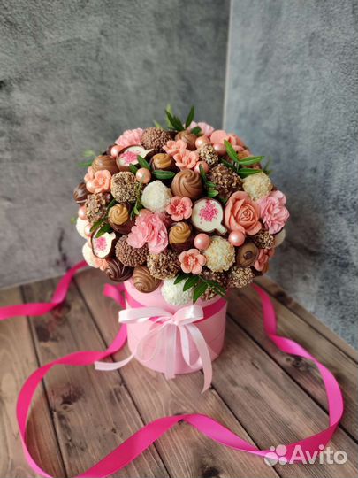 Съедобный подарок букет мужской фруктовый