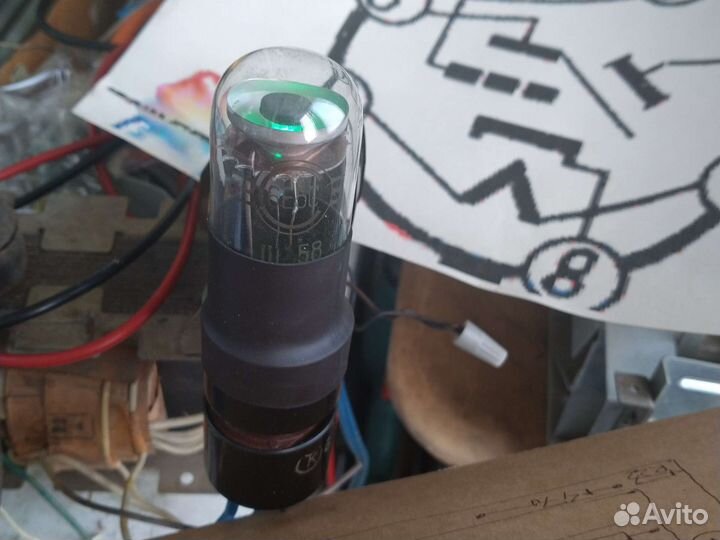 Радиолампа 6е5с (имитация)