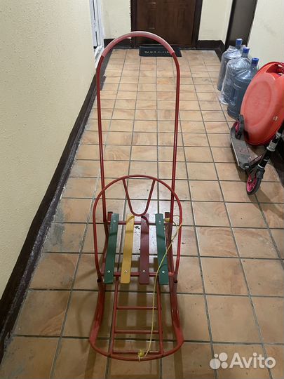 Детские санки с колесами