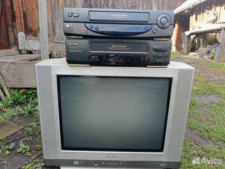 Видеомагнитофон 2шт, телевизор LG
