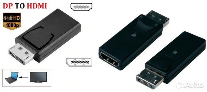 Переходник DP to hdmi to Mini Displayport