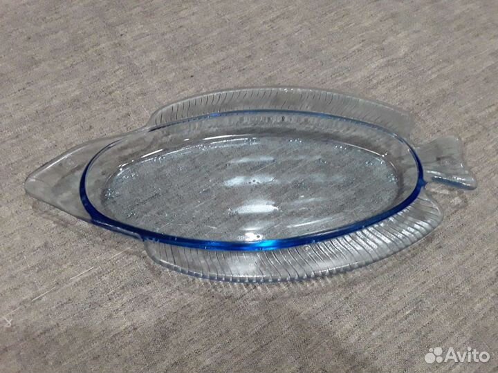 Селедочницы цветное стекло 1950гг