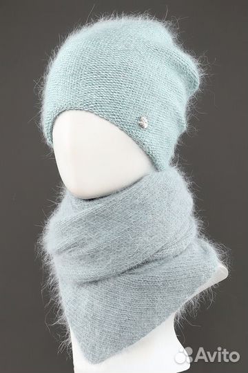 Комплект шапка и шарф женские