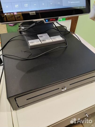 Кассовый аппарат атол 50ф, принт, ден ящик, сканер