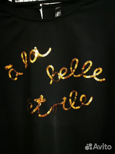 Блузка женская чёрная размер L