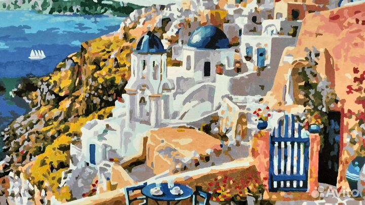 Картина Санторини 50 на 40