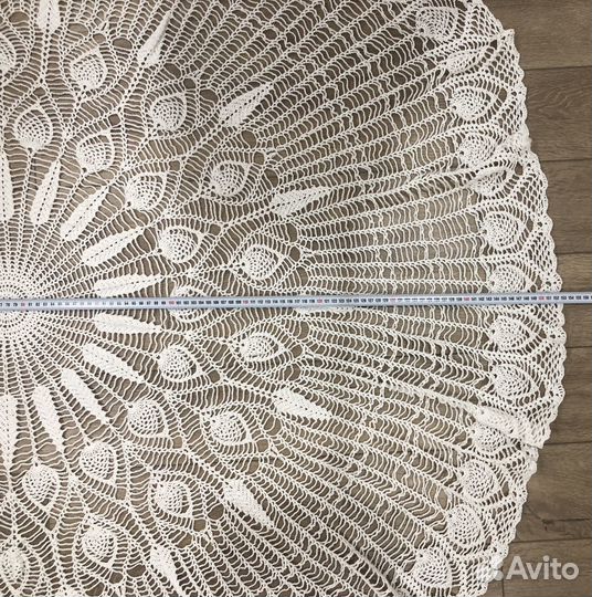 Вязаная скатерть. Ручная работа