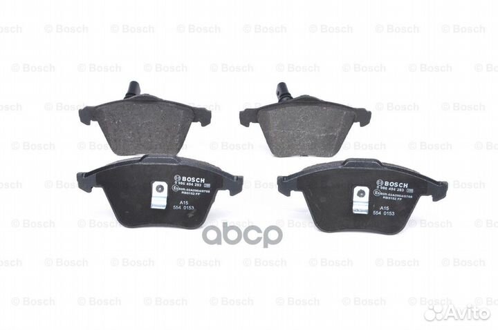 Колодки тормозные дисковые перед 0986494283