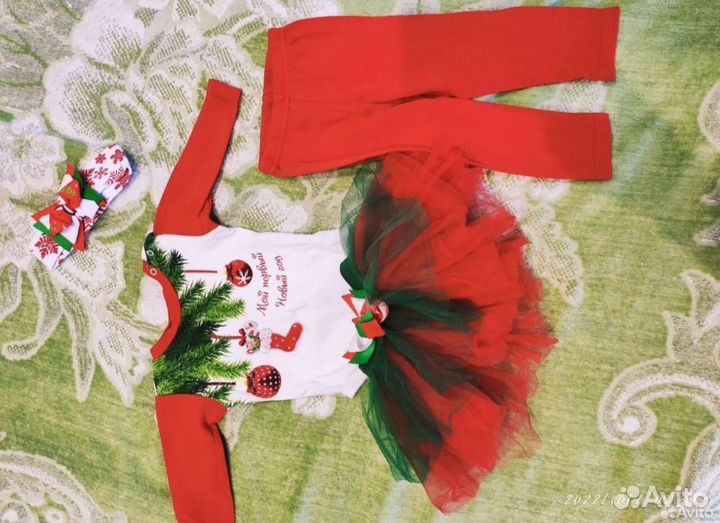 Новогодний костюм для девочки 80-86