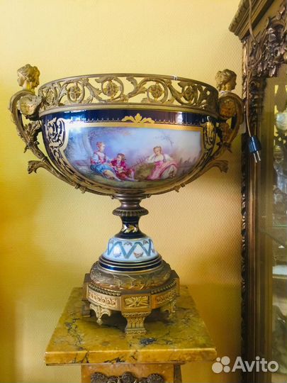 Вазы часы кубки антик 19 век Франция Германия