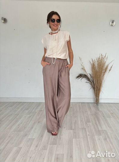 Блузка топ женская 42-46 жемчужный/какао/синий/сер