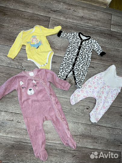 Одежда для девочки 3-8месяцев