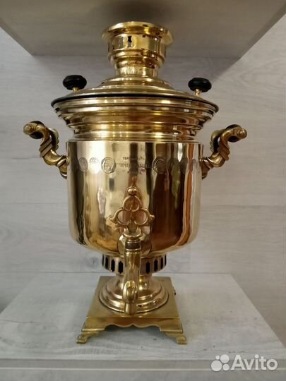 Самовар Аленчиков и Зимин, клеймо,10 медалей, 6 л