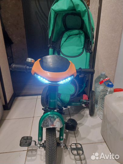 Детский велосипед с родительской ручкой