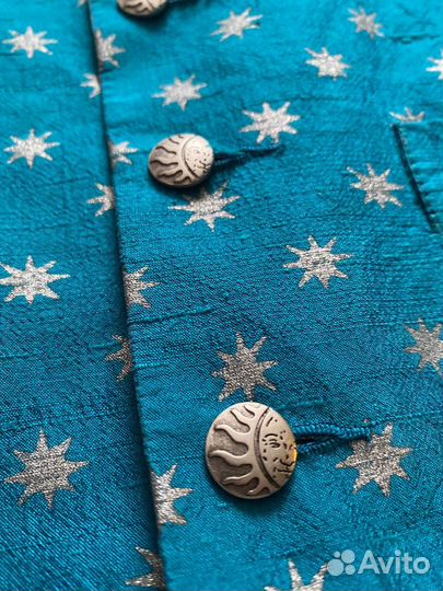 Жилетка мужская винтажная шелк