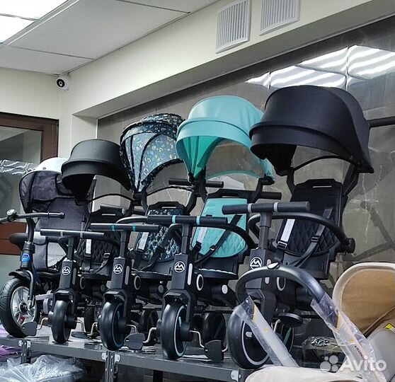 Детский трехколесный велосипед складной