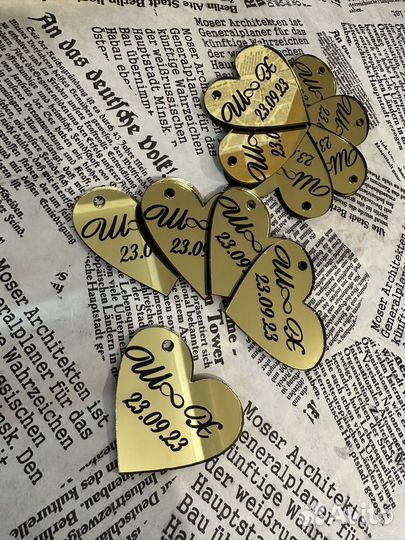 Бирки акриловые