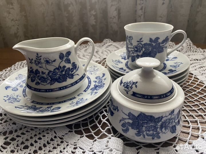 Сервиз остатки Чехия Синий лук