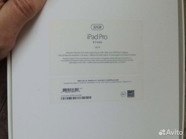 iPad pro 9.7 32 gb Wi Fi