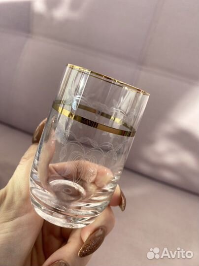 Хрустальные рюмки богемия Чехословацкий завод Рона