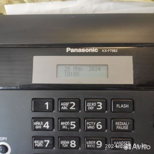 Факс panasonic кх- ft 982, рабочий