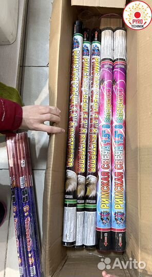 Римские свечи ручной салют римки палка фейерверк