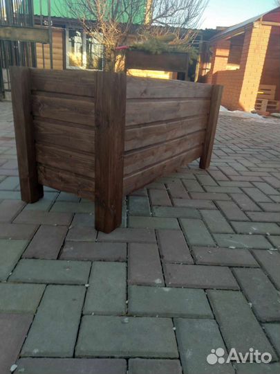 Кашпо, ящик для цветов, туй