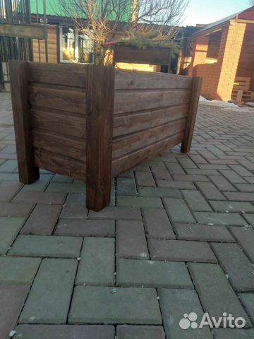 Кашпо, ящик для цветов, туй