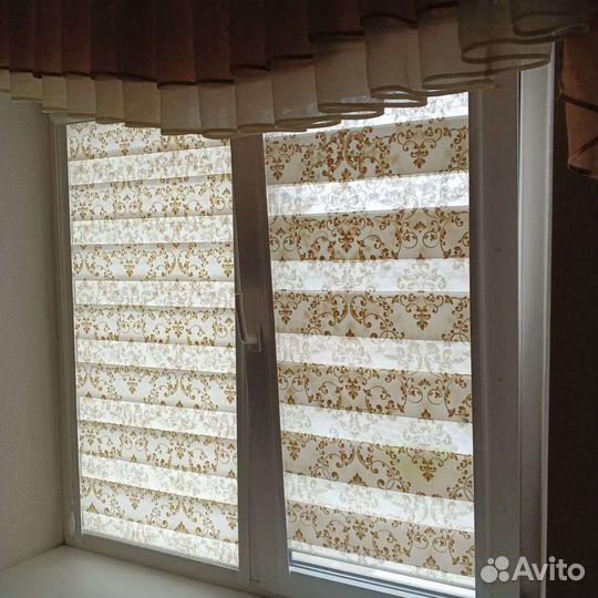 Рулонные шторы день ночь 80