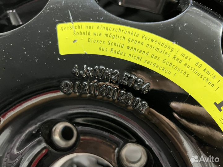 Запаска mercedes w211 запасное колесо
