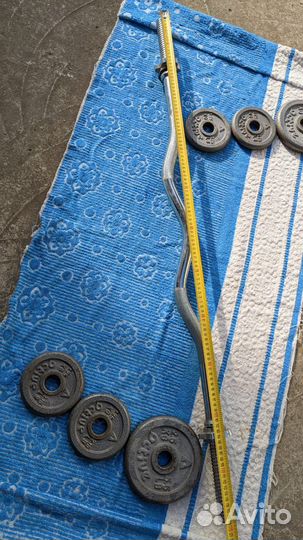 Гриф с блинами