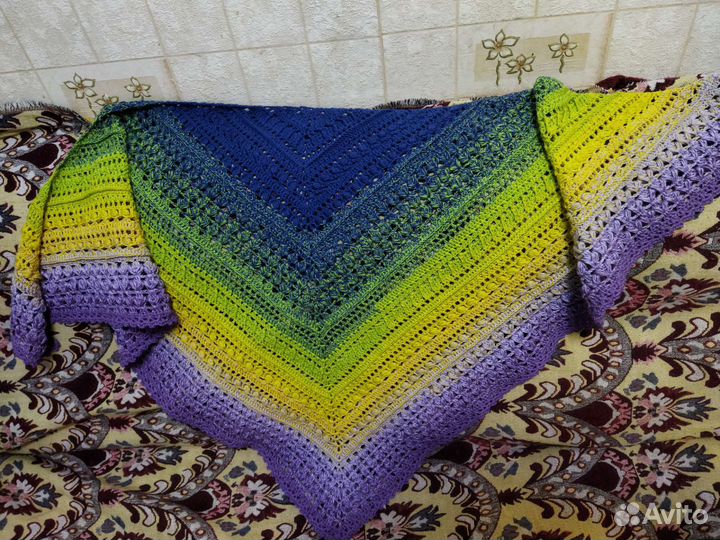 Платок, шаль, бактус ручная работа