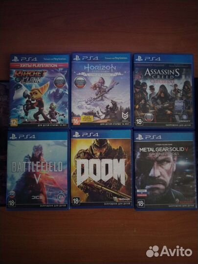 Sony PlayStation 4 Pro + 6 дисков