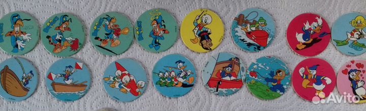 Fun Caps фишки Disney 16 шт. + бита