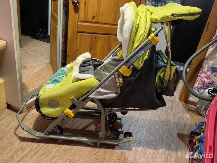 Детские санки коляска nika