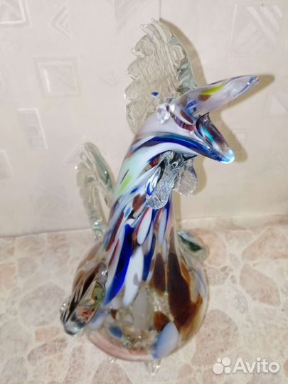 Графин кувшин петух стекло СССР