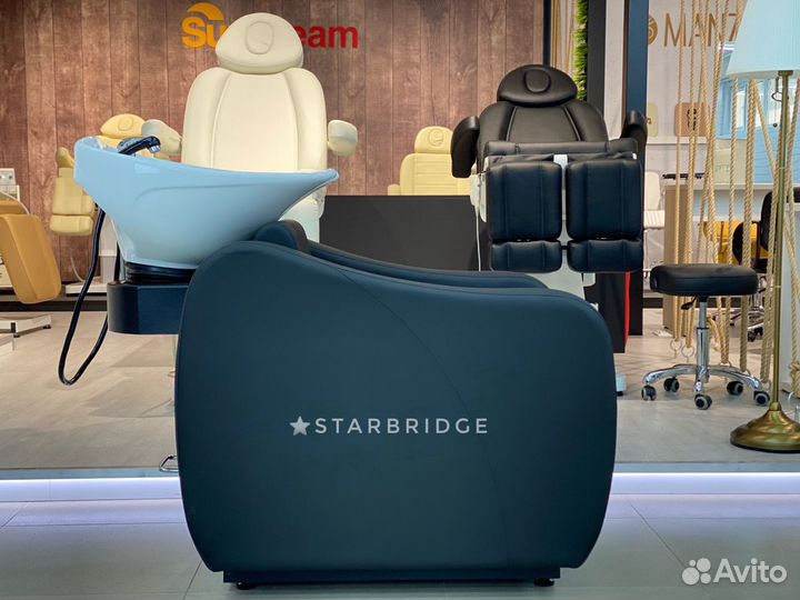 Паркимахерская мойка с регулируемой раковиной