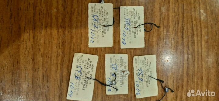 Серебряные десертные и чайные ложки 875 проба