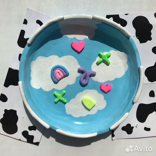 Тарелочки из глины