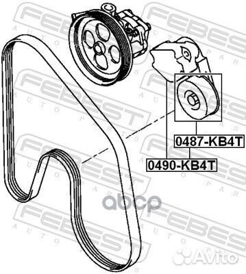 Ролик натяжителя (комплект) / mitsubishi L200,L