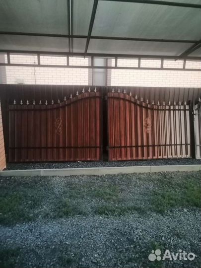 Ворота с калиткой распашные бу