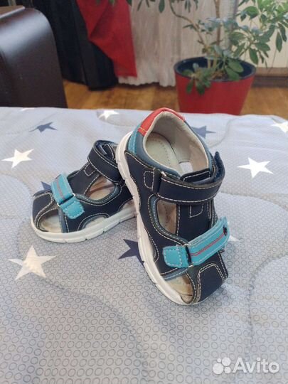 Сандалии для мальчика, натур. кожа, р-р 23
