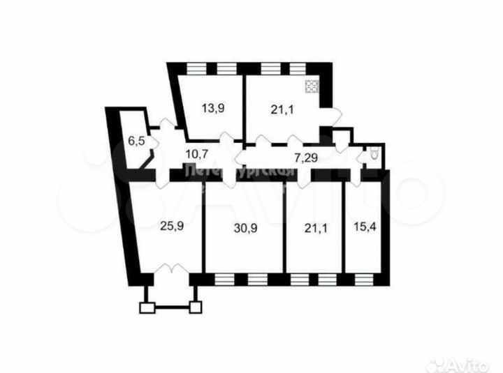5-к. квартира, 156 м², 4/5 эт.